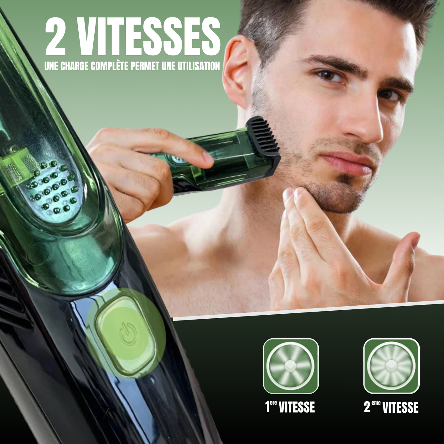 Tondeuse aspirante Neatro® | Aspire vos poils en rasant