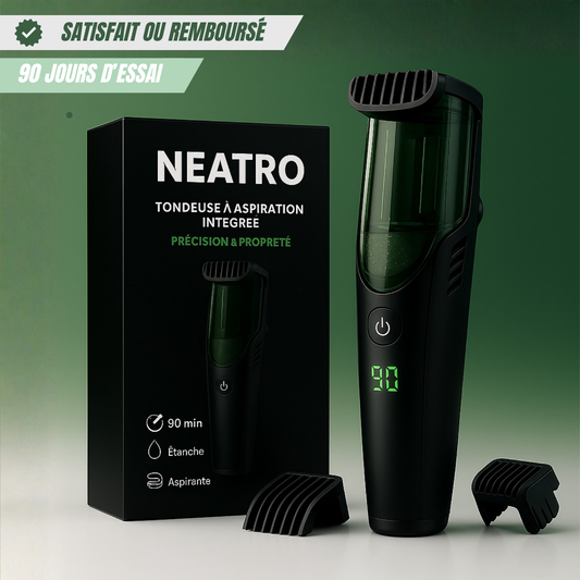 Tondeuse aspirante Neatro® | Aspire vos poils en rasant